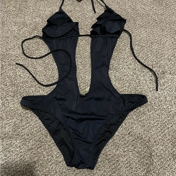 Victoria's Secret Other - Victoria Secret Black Cutout Swimsuit size medium 8-10 black